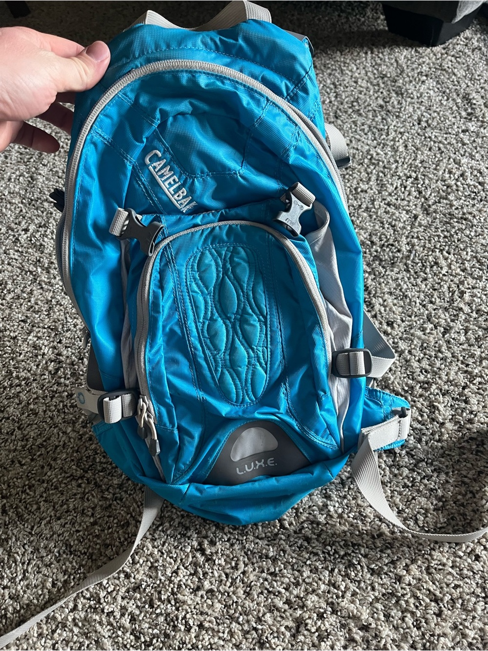 CamelBak Luxe Turquoise Blue and Gray Hydration BackPack